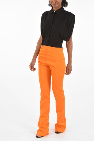 Mid-rise waist bootcut pants