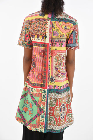 Printed oversized blouse