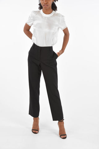 Pantaloni Slim in Lana