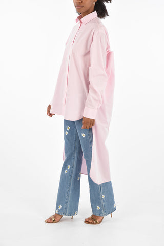 popeline asymmetrical blouse