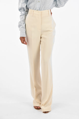 Satin Sable' high-rise waist palazzo pants