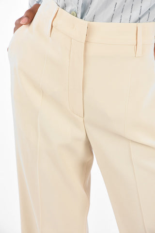 Satin Sable' high-rise waist palazzo pants