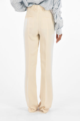 Satin Sable' high-rise waist palazzo pants