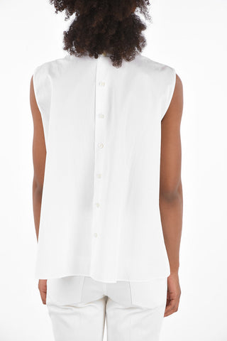 camicia ricamo Floreale senza manica