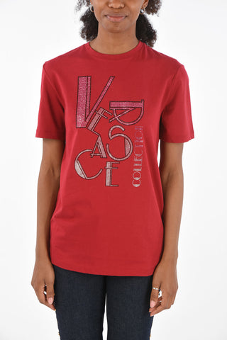 COLLECTION rhinestone embellished t-shirt