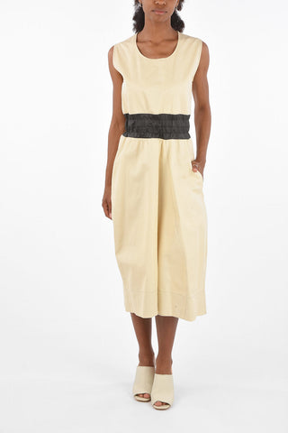 Zip closure midi tunic dress