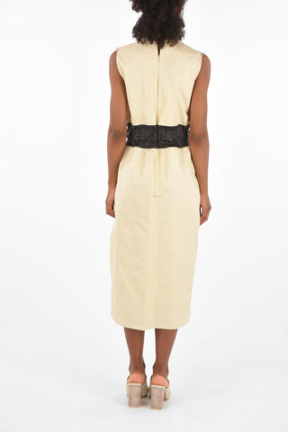 Zip closure midi tunic dress