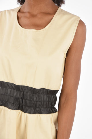 Zip closure midi tunic dress