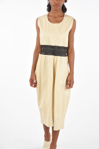 Zip closure midi tunic dress