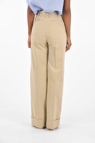 cuffed hem palazzo pants