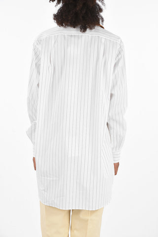 camicia Oversized chalk stripe