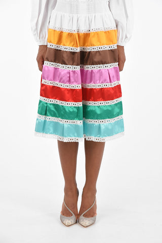 silk below knee  gipsy skirt