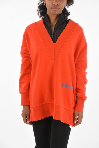 205W39NYC V-Neck Oversized Sweatshirt