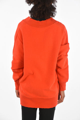 205W39NYC V-Neck Oversized Sweatshirt