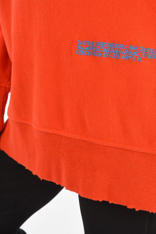 205W39NYC V-Neck Oversized Sweatshirt