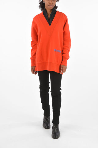205W39NYC V-Neck Oversized Sweatshirt