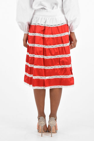 silk below knee  gipsy skirt