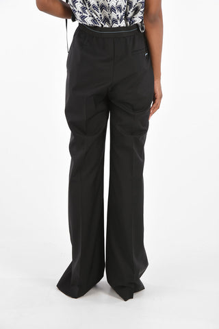 Elastic Wasit Band High-Waist Palazzo Pants