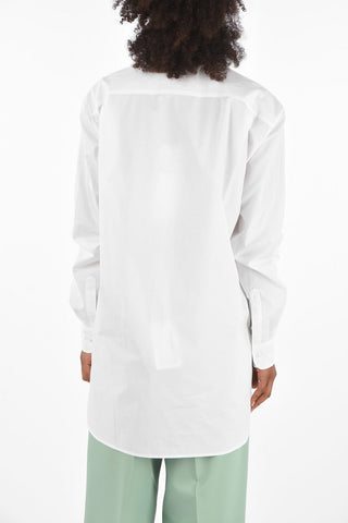 popeline Oversized tuxedo shirt