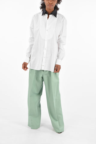 popeline Oversized tuxedo shirt