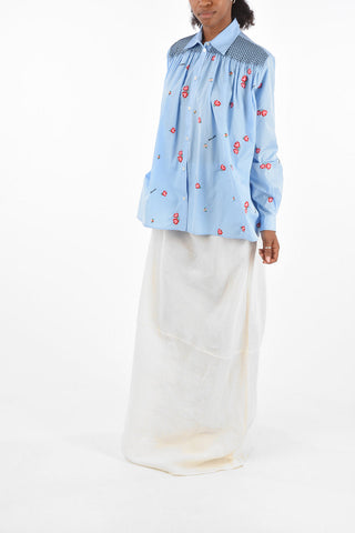 Embroiderd floral Oversized blouse