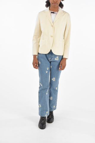 center vent 2-button blazer