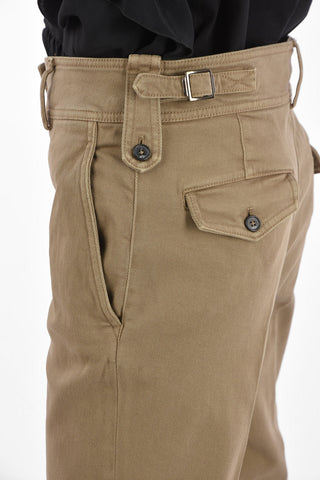 Mid-rise waist straight pants