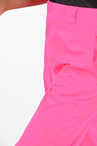 Wide Mid-rise waist Fluo pants