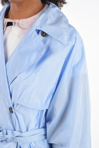 Trench doppiopetto in nylon