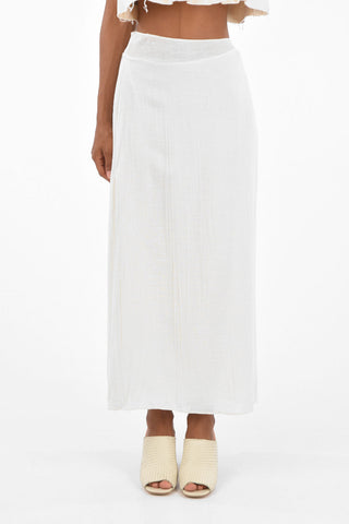 silk maxi pencil skirt
