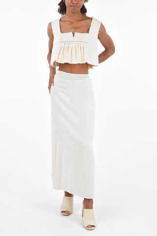 silk maxi pencil skirt