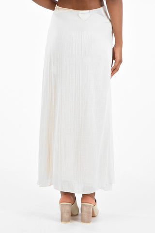 silk maxi pencil skirt