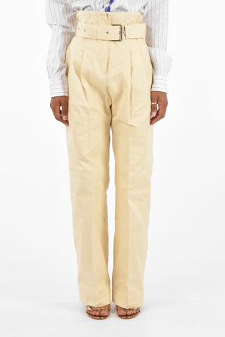 high-rise waist palazzo pants with Belt