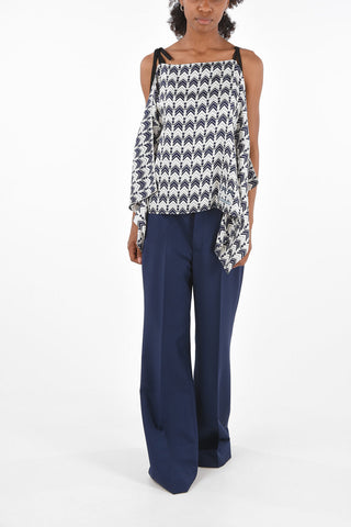 Mid-rise waist palazzo  pants