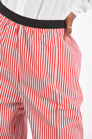 pantalone palazzo awning striped a vita alta