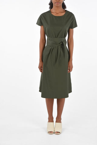 midi dress with belt