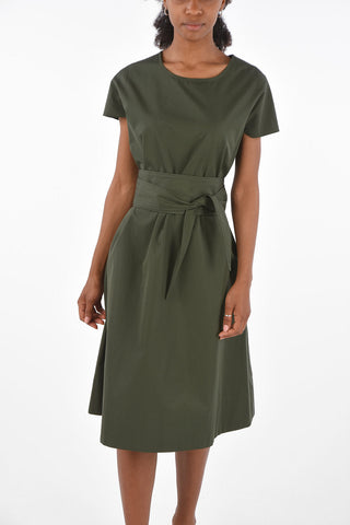 midi dress with belt