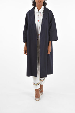 silk Faille Oversizeed chesterfield coat