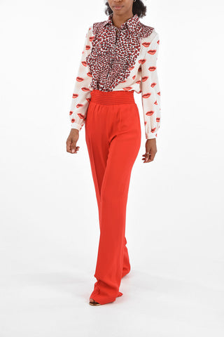 pantalone palazzo con coulisse in vita