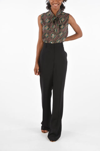 high-rise waist palazzo  pants