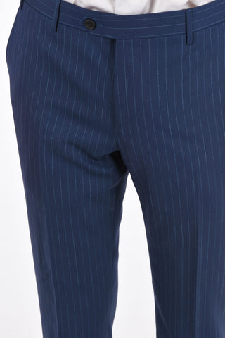 pinstriped ACADEMY side vents notch lapel 2-button suit drop 7R