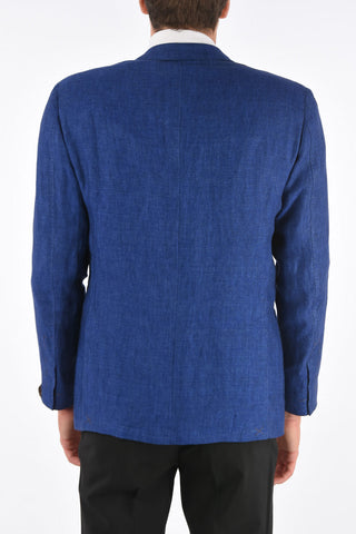 flax SARTORIA side vents notch lapel 3-button blazer