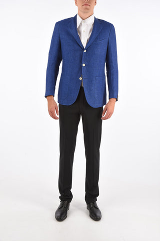 flax SARTORIA side vents notch lapel 3-button blazer