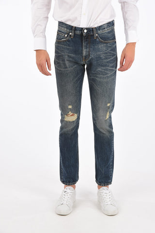 CK JEANS Distressed MODERN CLASSICS slim fit jeans 16cm