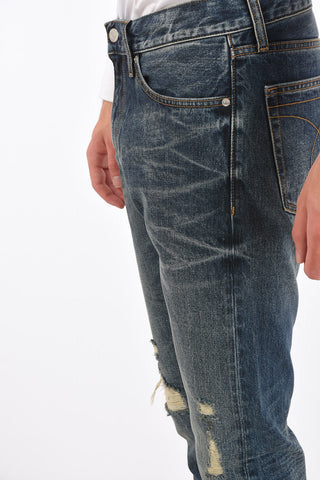 CK JEANS Distressed MODERN CLASSICS slim fit jeans 16cm