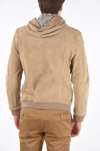 ID Suede Leather DE 1927 outerwear with hood