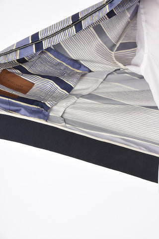 ID striped silk IDENTITY bomber