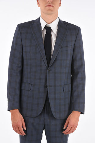 CC COLLECTION virgin wool RIGHT side vents notch lapel 2-button suit drop 6R