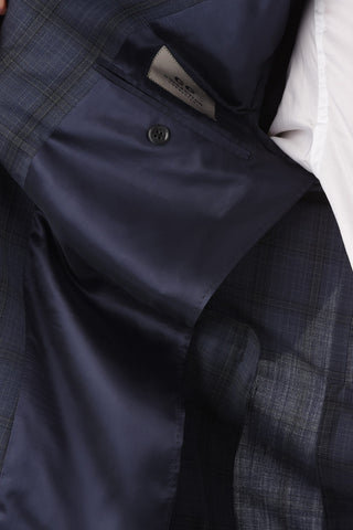 CC COLLECTION virgin wool RIGHT side vents notch lapel 2-button suit drop 6R