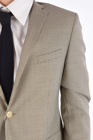 CC COLLECTION houndstooth virgin wool RESET 2-button suit drop 8R